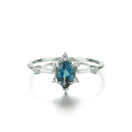 Anillo Elegancia Azul – Plata .925