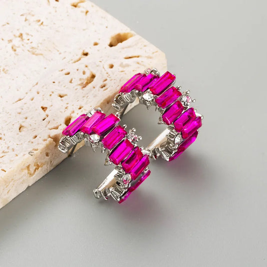 Arracadas con incrustaciones de zirconias