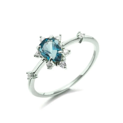Anillo Elegancia Azul – Plata .925