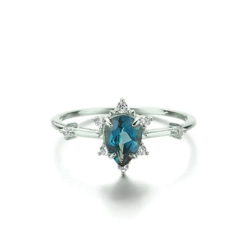 Anillo Elegancia Azul – Plata .925