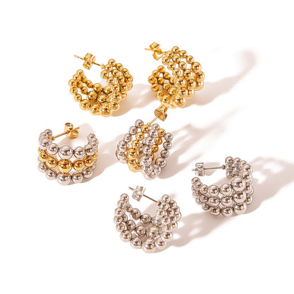 Arracada triple bolita