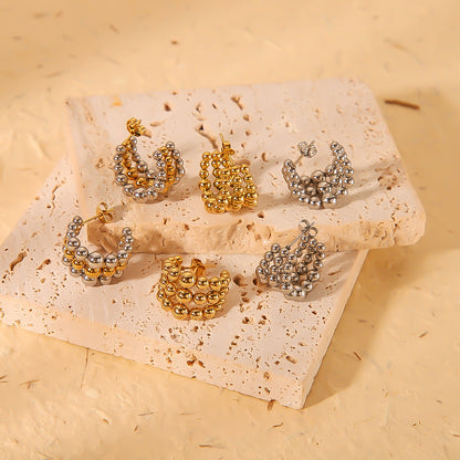 Arracada triple bolita