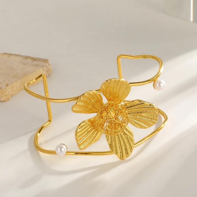 Pulsera Flor/ Perlita