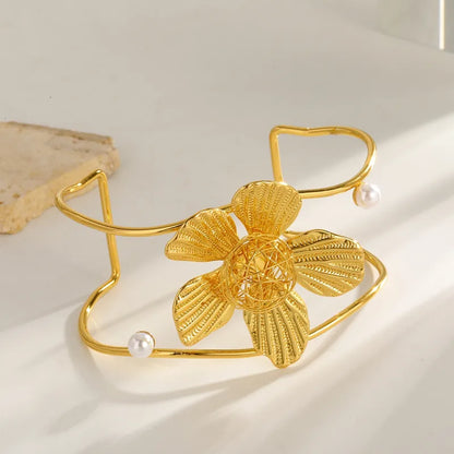 Pulsera Flor/ Perlita