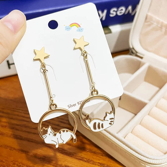 Aretes Gato/ Estrella
